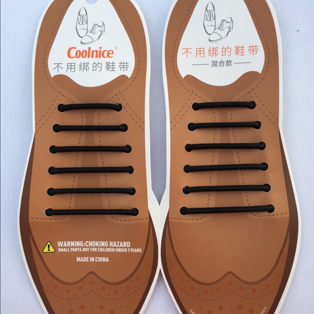 CLEARANCE 5 packs Men Dress shoes No-Tie Shoe Laces.